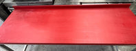 Butcher Table Poly Top Stainless Steel Leg 200 x 700 mm Red - B Grade Canmac B-GRADE