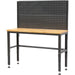 Professional Steel Workbench with Pegboard 1340x463x1570mm |  20WB5234PB Makfry