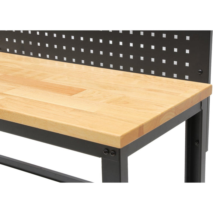 Professional Steel Workbench with Pegboard 1340x463x1570mm |  20WB5234PB Makfry