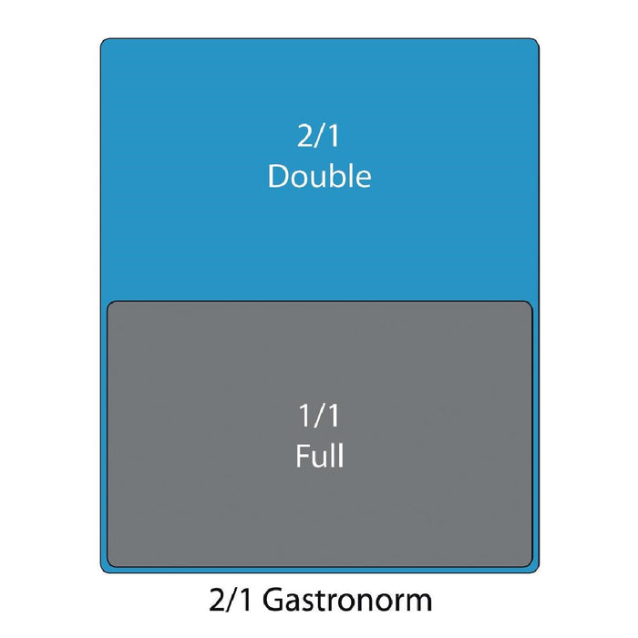 Vogue Stainless Steel 2/1 Gastronorm Tray 40mm Vogue