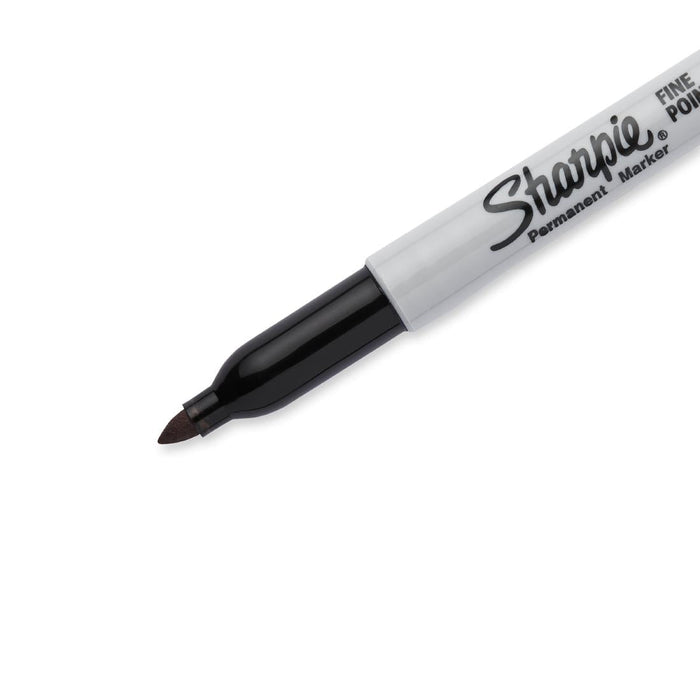 Sharpie Fine Permanent Marker Black (12 Pack) Sharpie