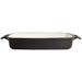 Vogue Black Rectangular Cast Iron Dish 2.8Ltr Vogue