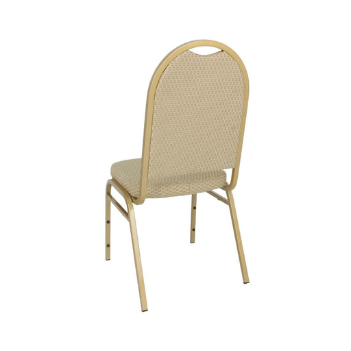Bolero Steel Banquet Chairs with Neutral Cloth (4 Pack) Bolero
