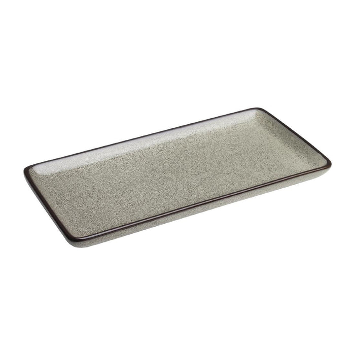 Olympia Mineral Rectangular Plates 228mm (6 Pack) Olympia