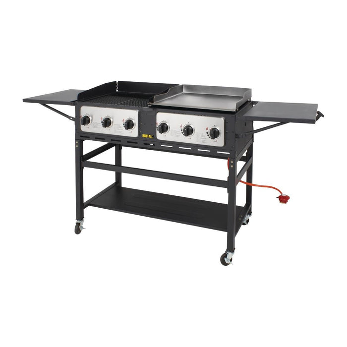 Buffalo 6 Burner Combi BBQ Grill and Griddle Buffalo