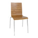 Chrome Steel Frame. Beech Veneer Seat. Seat Height: 460mm. Stackable