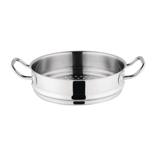 Size:24cm. Capacity: 3.16Ltr. Material: Stainless steel & aluminium. Induction compatible. Compatible with lid: M950.