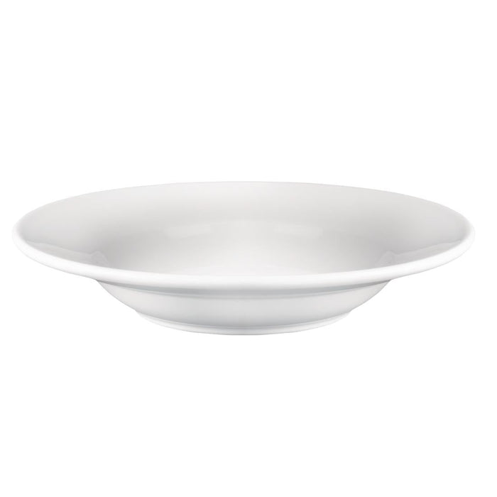 Olympia Athena Rimmed Soup and Pasta Bowls 228mm/9" (6 Pack) Olympia
