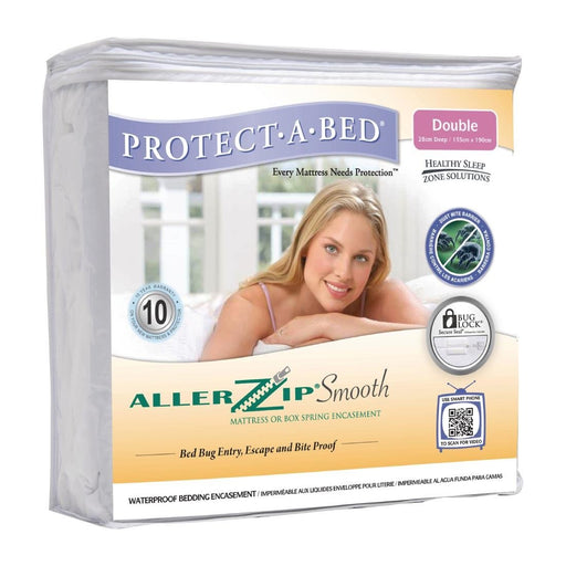 Mitre Comfort Allerzip Smooth Mattress Protector Encasement Super King Protect A Bed