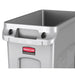 Rubbermaid Slim Jim Bin with Venting Channels Grey 87Ltr Slim Jim