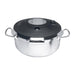 Size: 32cm. Capacity: 10Ltr. Material: Stainless steel. Induction compatible.