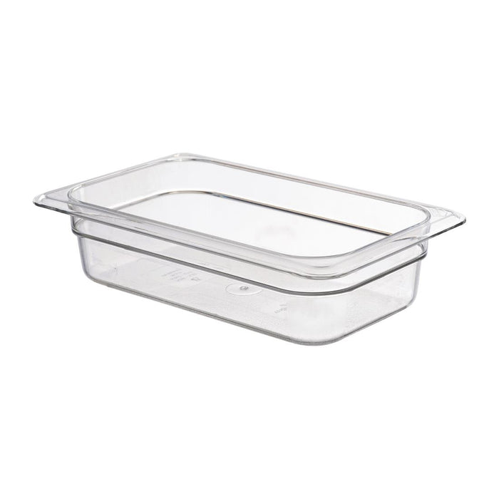 Capacity: 1.7Ltr. GN 1/4. Quarter Size. Depth: 65mm