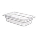 Capacity: 1.7Ltr. GN 1/4. Quarter Size. Depth: 65mm
