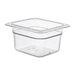 Capacity: 1.5Ltr. GN 1/6. Sixth Size. Depth: 100mm