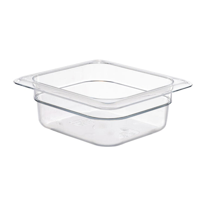 Capacity: 1Ltr. GN 1/6. Sixth Size. Depth: 65mm