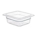 Capacity: 1Ltr. GN 1/6. Sixth Size. Depth: 65mm