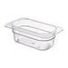 Capacity: 0.57Ltr. GN 1/9. Ninth Size. Depth: 65mm