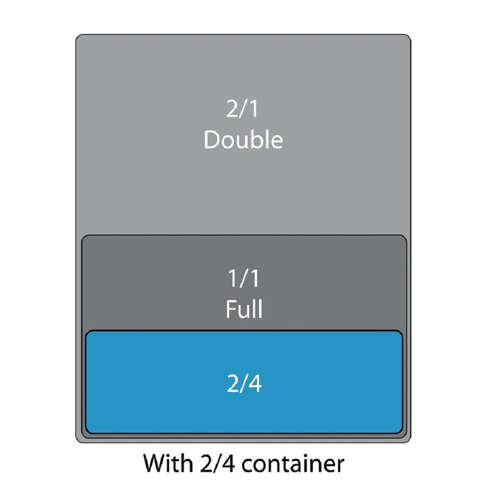Olympia Whiteware 2/4 Two Fourths Size Gastronorm Olympia