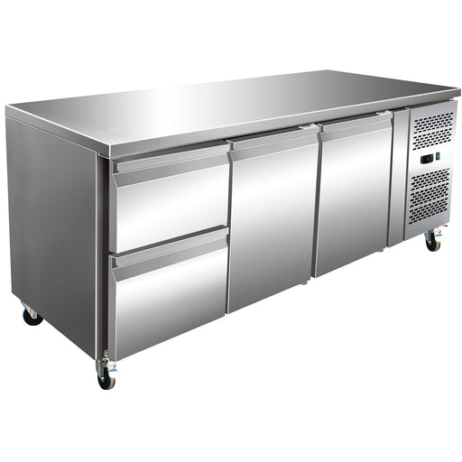 Commercial Refrigerated Counter 2 Doors 2 Drawers Depth 700mm |  2 Drg32 V Makfry
