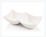 Snack Plate Plastic Dipping Bowl White Multi-Purpose Sauce Dish Dip/Dipping Bowls Canmac