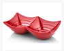 Snack Plate Melamine Red Dipping Bowl Multi-Purpose Sauce Dish Dip/Dipping Bowls Canmac Catering Equipment