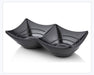 Snack Plate Plastic Dipping Bowl Black Multi-Purpose Sauce Dish Dip/Dipping Bowls Canmac