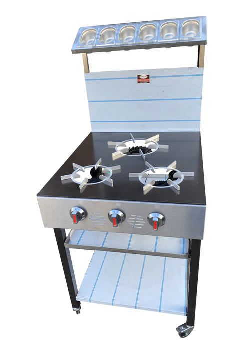 3 Burner Commercial Gas Cooker Canmac