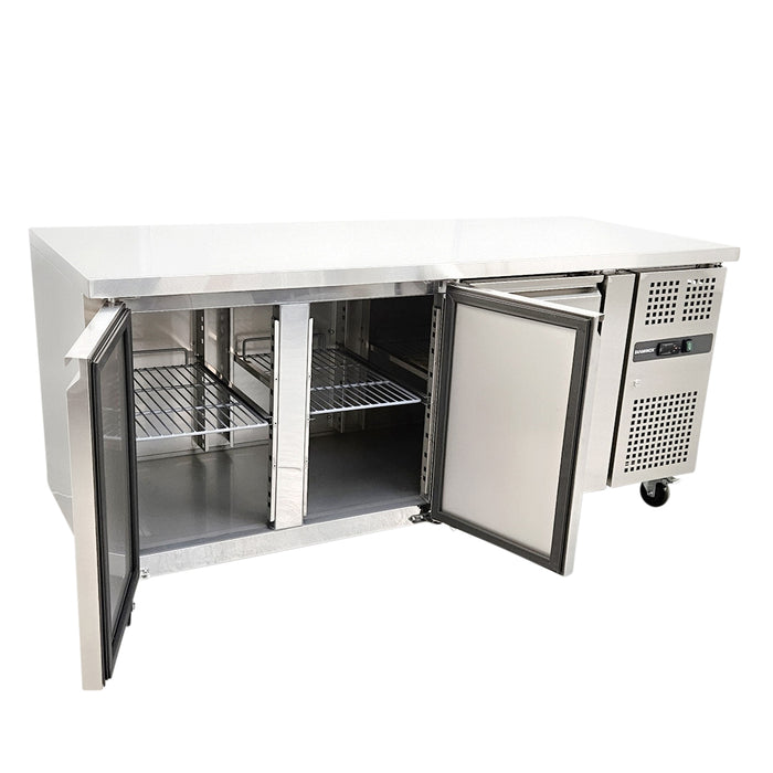 Diaminox 3 Door Bench Fridge SC180R 50030