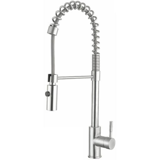 Kitchen Sink Mixer Tap Pullout spray spout Single lever Stainless steel |  3047109 Makfry