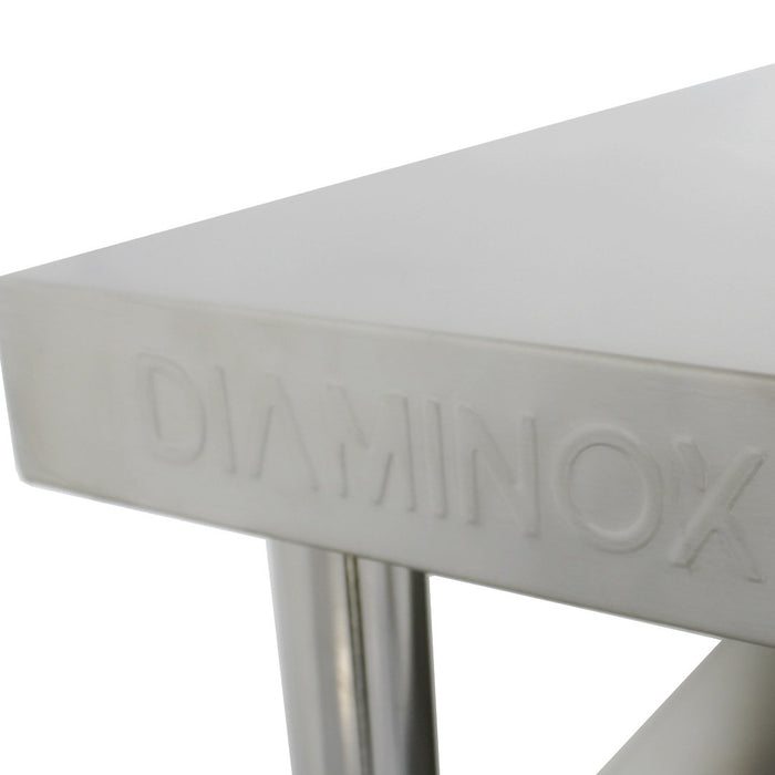 Diaminox Stainless Steel 60cm Prep Table With 3 Under Shelves A30521