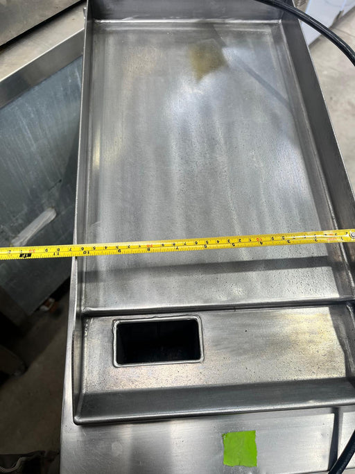 Commercial 30 cm Stainless Steel Electric Griddle With Stand-Refurbished Canmac Refurbished