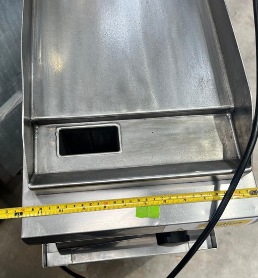 Commercial 30 cm Stainless Steel Electric Griddle With Stand-Refurbished Canmac Refurbished