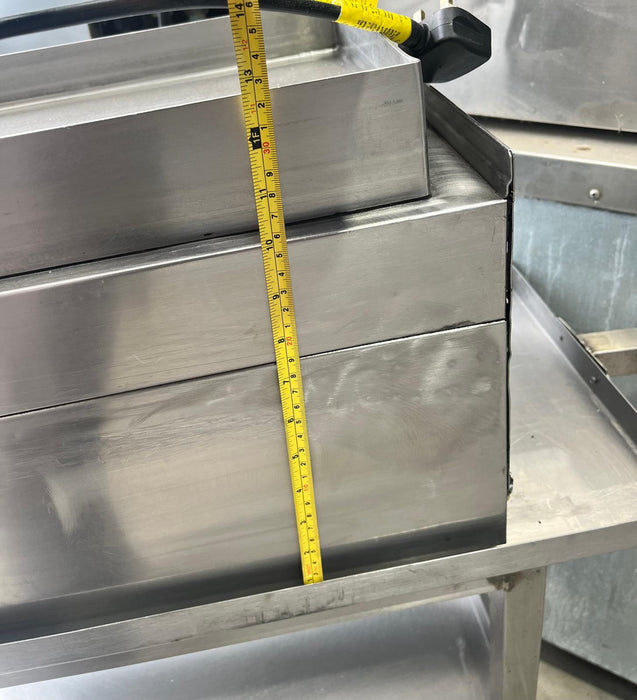 Commercial 30 cm Stainless Steel Electric Griddle With Stand-Refurbished Canmac Refurbished