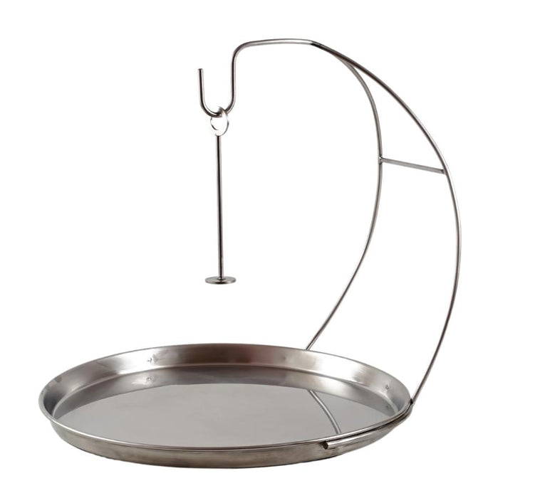 Hanging Rack for Kebab with Non-Rusting Tray Metal Shish