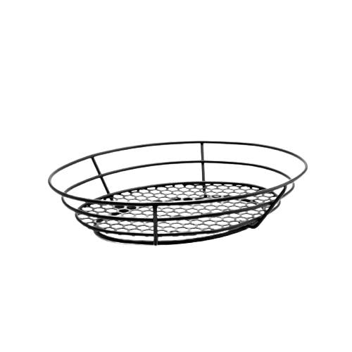 Commercial Metal Bread & Fruit Basket Storage Kitchen Metal Wire Round Oval