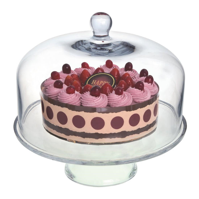 Olympia Glass Cake Stand Dome Olympia
