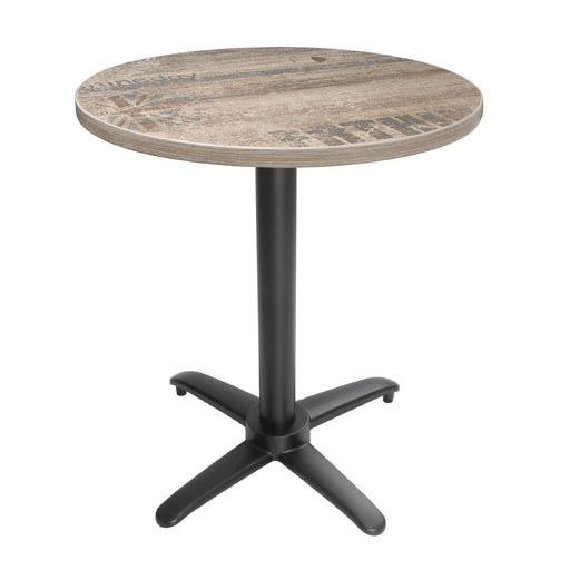 Bolero Aluminium Flip Top Table Base Black Bolero
