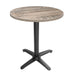 Bolero Aluminium Flip Top Table Base Black Bolero