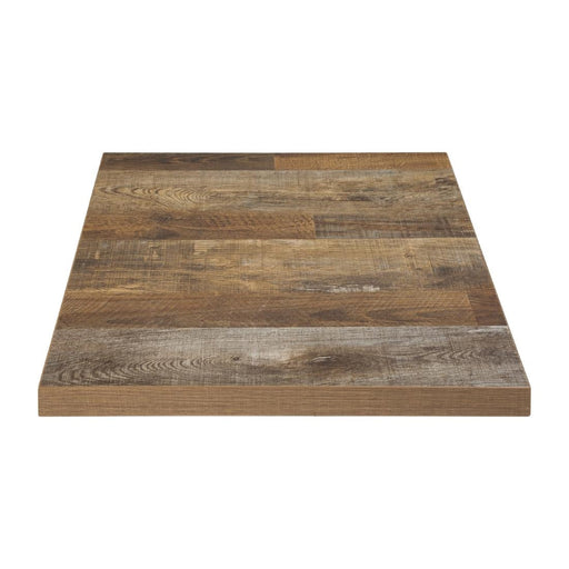 Bolero Pre-Drilled Square Table Top Urban Dark 600mm Bolero