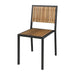 Bolero Steel & Acacia Side Chairs (4 Pack) Bolero