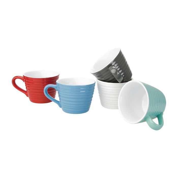 Olympia Cafe Aroma Mug Charcoal - 230ml 8fl oz (6 Pack) Olympia