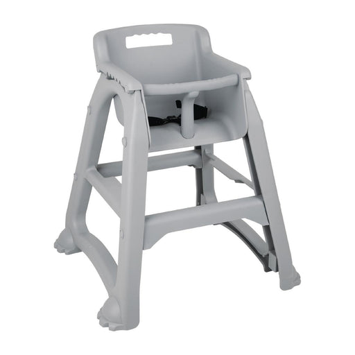 Colour: Grey. Material: PP Plastic. Seat Height: 490mm