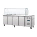 Polar U-Series Four Door Refrigerated Gastronorm Saladette Counter Polar