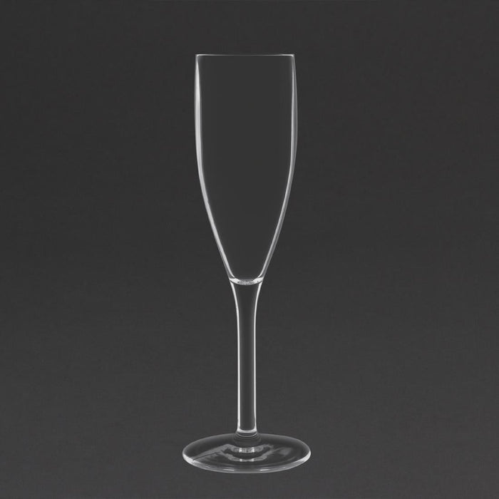 Olympia Kristallon Polycarbonate Champagne Flutes 200ml (12 Pack) Olympia