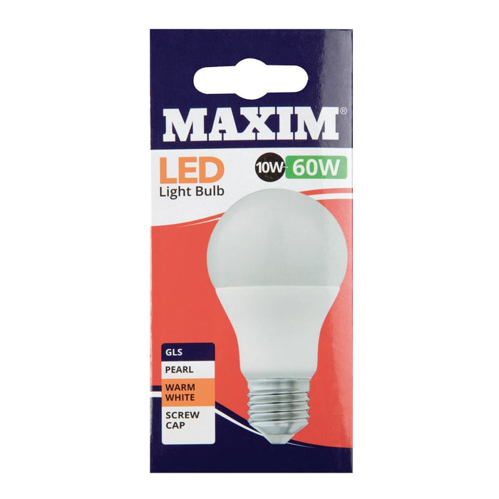 Maxim LED GLS Edison Screw Warm White 10W (10 Pack) Status