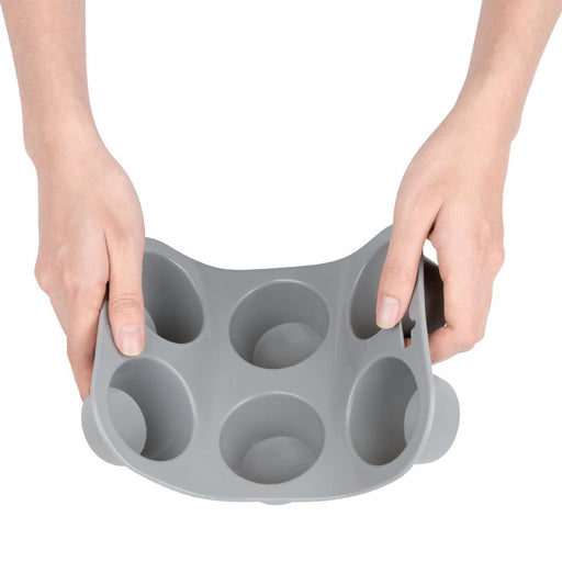 Vogue Flexible Silicone Muffin Pan 6 Cup Vogue