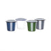 Olympia Enamel Sauce Cup White and Blue (6 Pack) Olympia