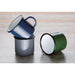 Olympia Enamel Mugs Green 350ml (6 Pack) Olympia