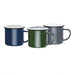 Olympia Enamel Mugs Green 350ml (6 Pack) Olympia