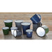 Olympia Enamel Sauce Cup White and Blue (6 Pack) Olympia